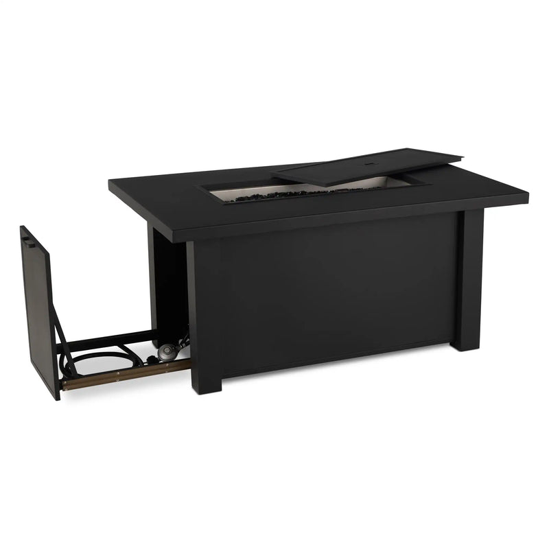 Picture of 32" X 50" Black Fire Table W/ Lid