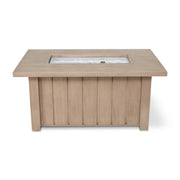 32"x50" Naples Flax Aluminum Firepit With Lid - The Great Escape