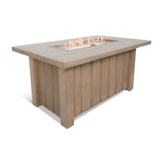 32"x50" Naples Flax Aluminum Firepit With Lid - The Great Escape