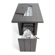 32"x50" Soho Smoke Fire Table W/ Lid - The Great Escape