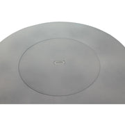 42" Round Faux Concrete Aluminum Fire Table W/ Lid - The Great Escape