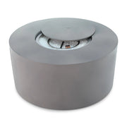42" Round Faux Concrete Aluminum Fire Table W/ Lid - The Great Escape