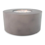 42" Round Faux Concrete Aluminum Fire Table W/ Lid - The Great Escape