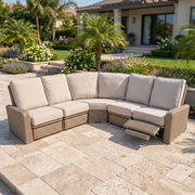 Naples 5 Piece Reclining Sectional Group - The Great Escape
