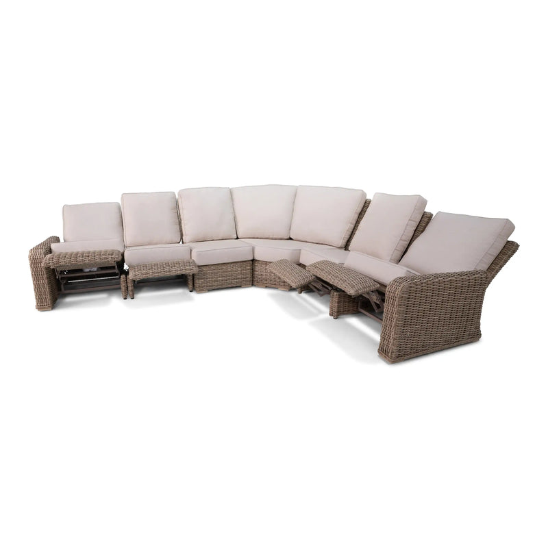 Naples 6 Piece Reclining Sectional Group - The Great Escape