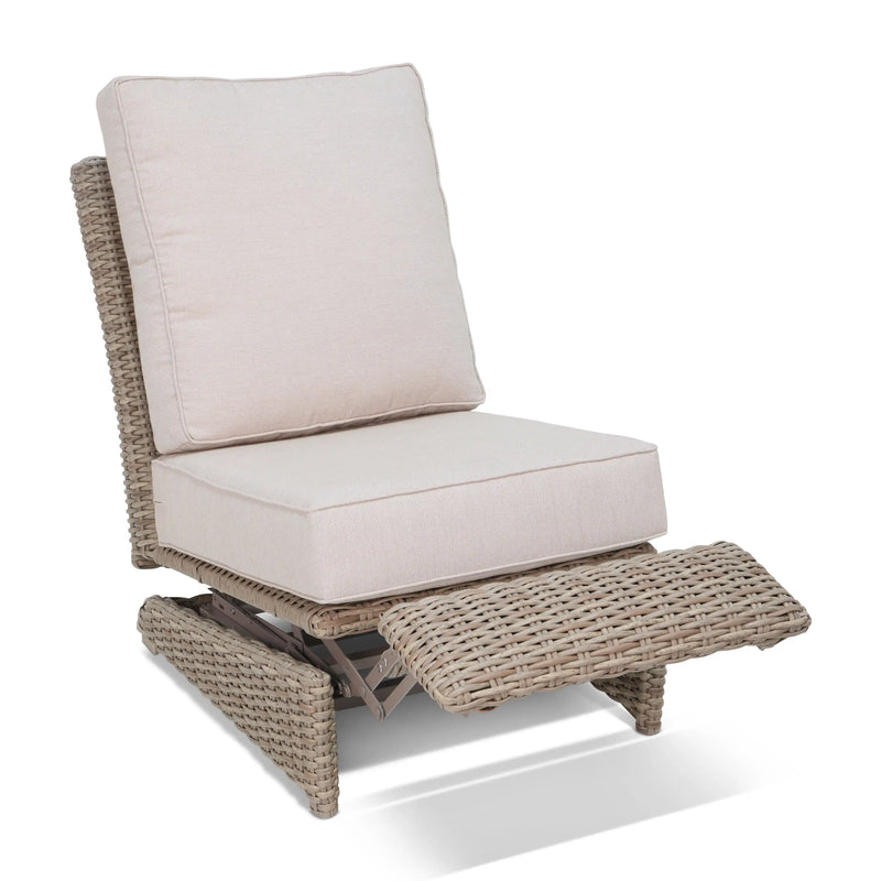 Naples Armless Woven Cushioned Recliner Section - The Great Escape