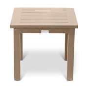 Naples Flax 22" Square Slat End Table - The Great Escape