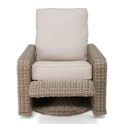 Naples Woven Cushioned High Back Swivel Glider Recliner - The Great Escape