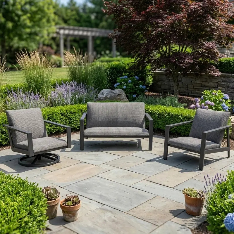 Parker 3 Piece QDF Loveseat Group - The Great Escape