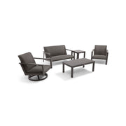 Parker 5 Piece QDF Loveseat Chat Group - The Great Escape