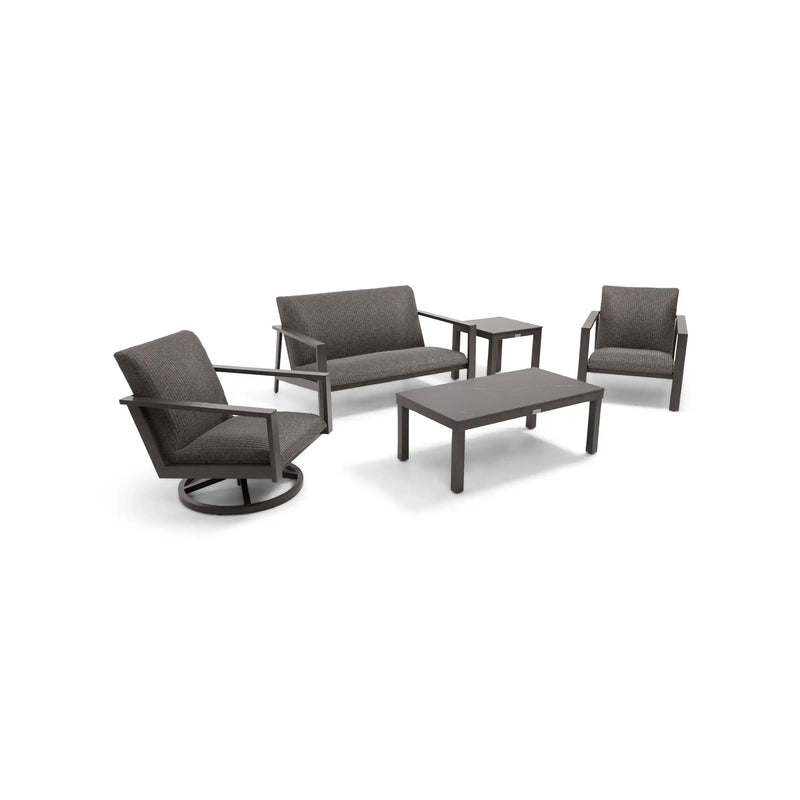 Parker 5 Piece QDF Loveseat Chat Group - The Great Escape