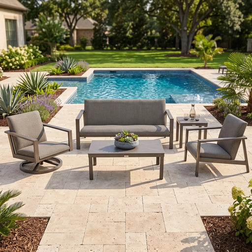 Parker 5 Piece QDF Sofa Chat Group - The Great Escape