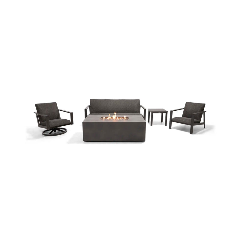 Parker 5 Piece QDF Sofa Firepit/Chat Group - The Great Escape