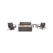 Parker 5 Piece QDF Sofa Firepit/Chat Group - The Great Escape
