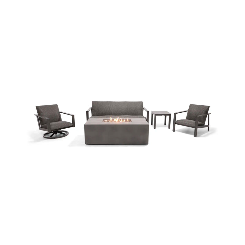 Parker 5 Piece QDF Sofa Firepit/Chat Group - The Great Escape