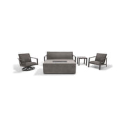 Parker 5 Piece QDF Sofa Firepit/Chat Group - The Great Escape