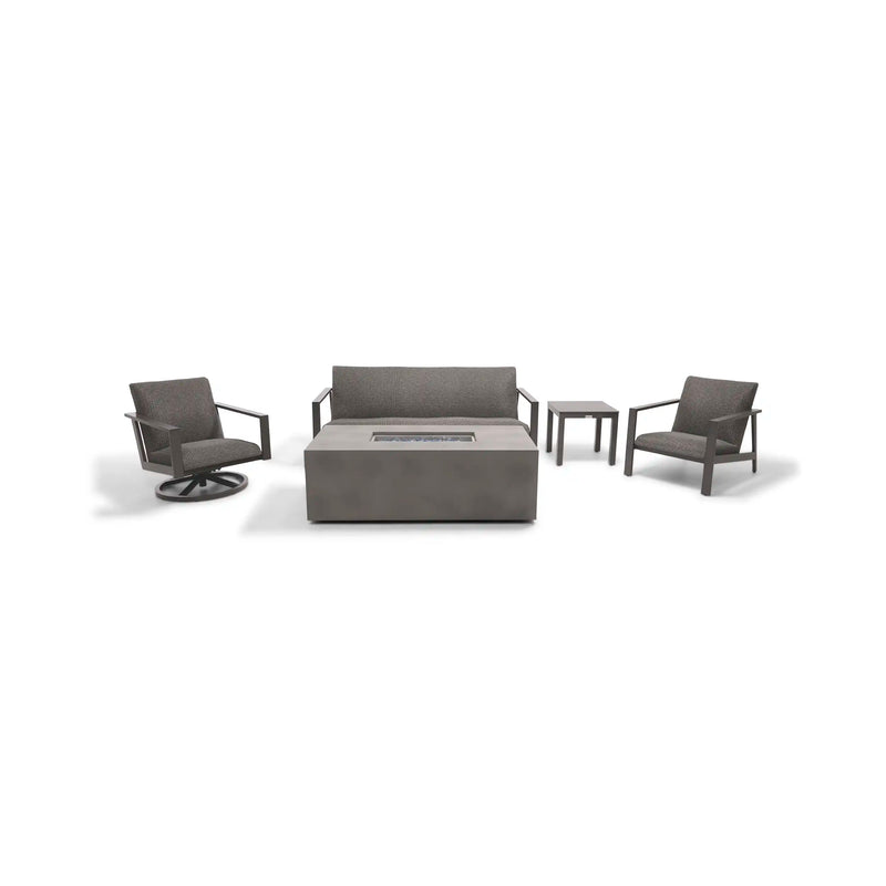 Parker 5 Piece QDF Sofa Firepit/Chat Group - The Great Escape