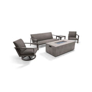 Parker 5 Piece QDF Sofa Firepit/Chat Group - The Great Escape