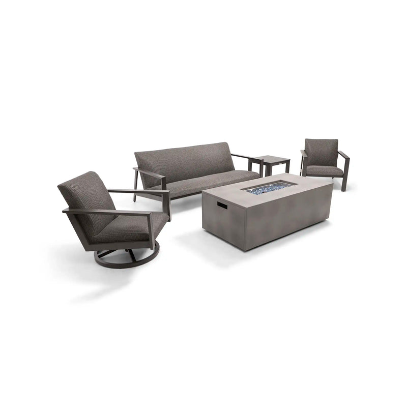 Parker 5 Piece QDF Sofa Firepit/Chat Group - The Great Escape