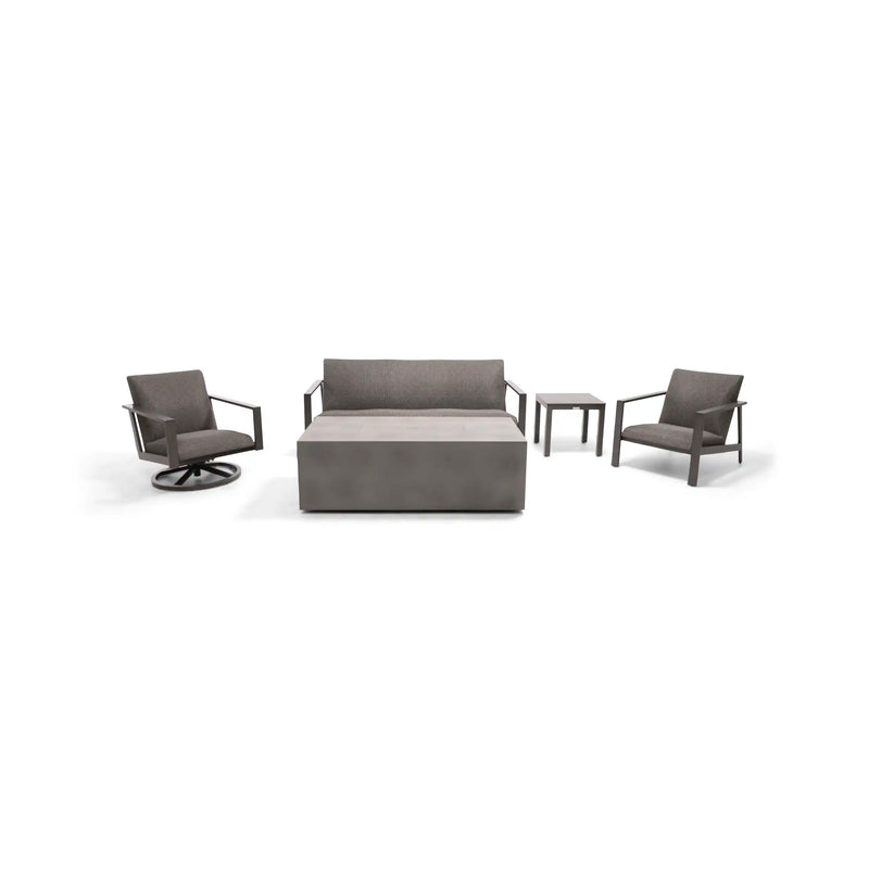 Parker 5 Piece QDF Sofa Firepit/Chat Group - The Great Escape