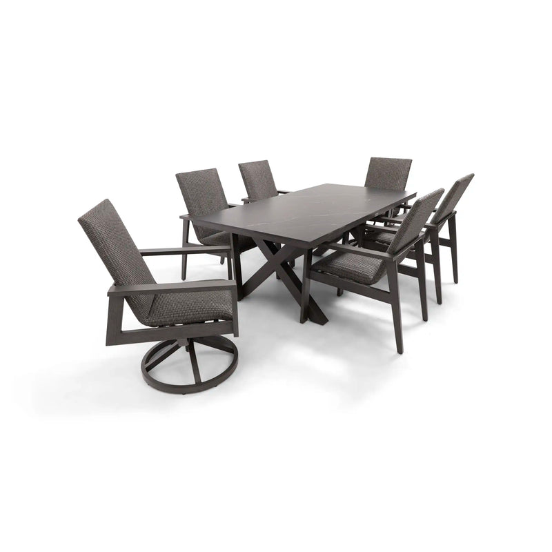 Parker QDF Woven 7 Piece Dining Group - The Great Escape