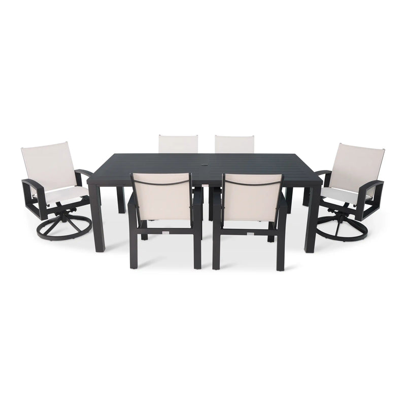 Prescott 7 Piece Black Dining Group - The Great Escape