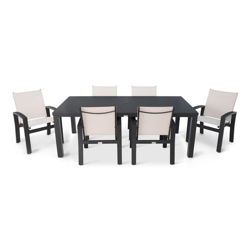 Prescott 7 Piece Black Dining Group - The Great Escape