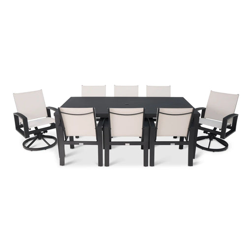 Prescott 9 Piece Black Dining Group - The Great Escape