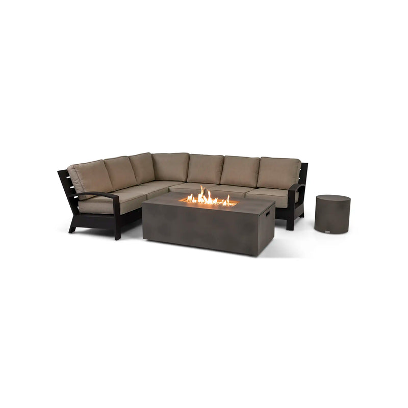 Prescott 7 Piece Sectional Firepit/Chat Group - The Great Escape