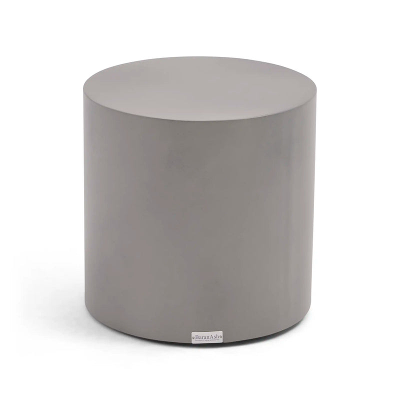 18" Round Concrete Faux Modern End Table - The Great Escape