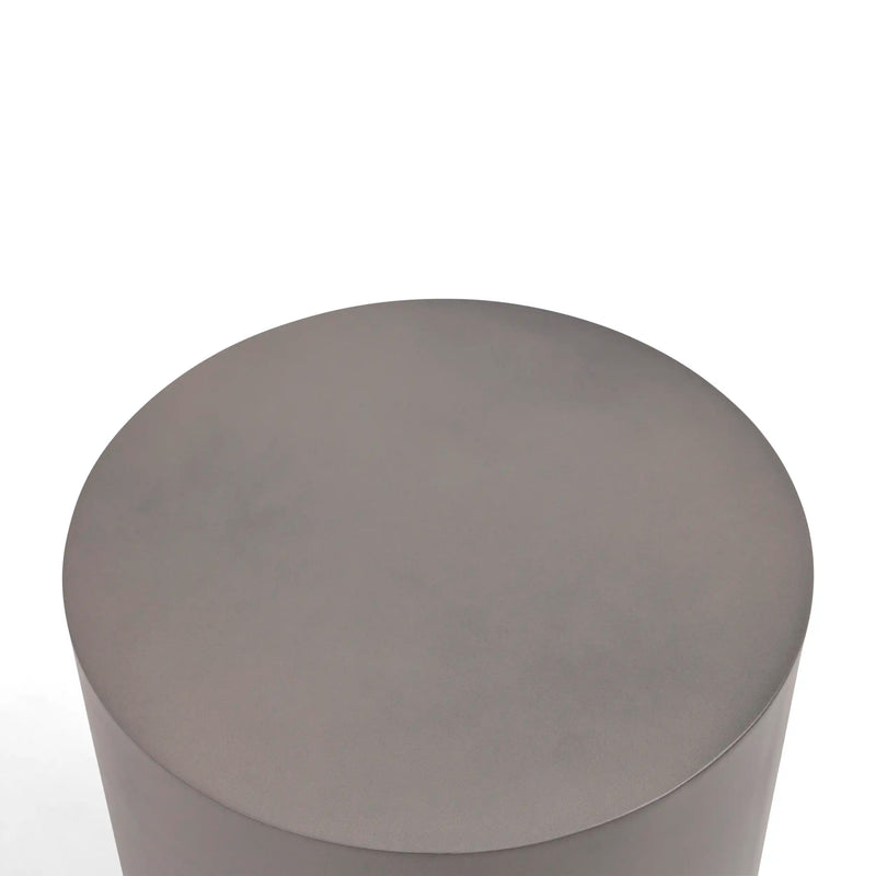 18" Round Concrete Faux Modern End Table - The Great Escape