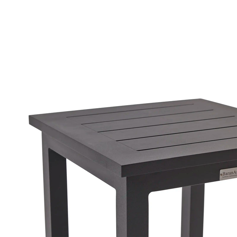 Prescott 22" Square Black End Table - The Great Escape