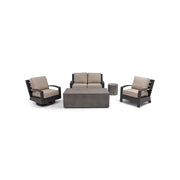 Prescott 5 Piece Loveseat Firepit/Chat Group - The Great Escape
