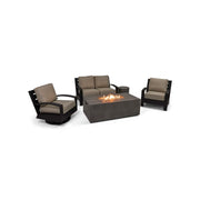 Prescott 5 Piece Loveseat Firepit/Chat Group - The Great Escape