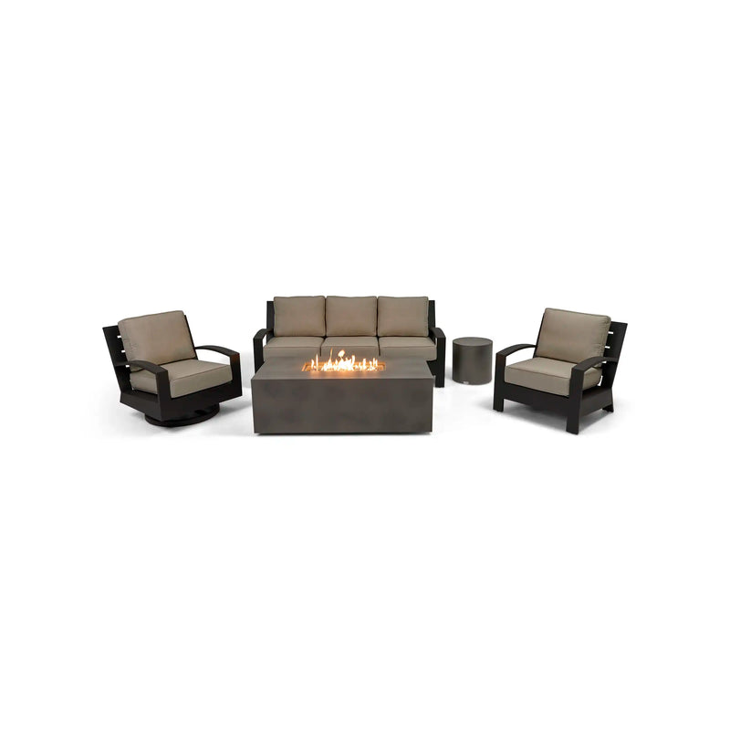 Prescott 5 Piece Sofa Firepit/Chat Group - The Great Escape