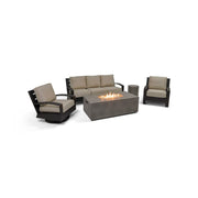 Prescott 5 Piece Sofa Firepit/Chat Group - The Great Escape
