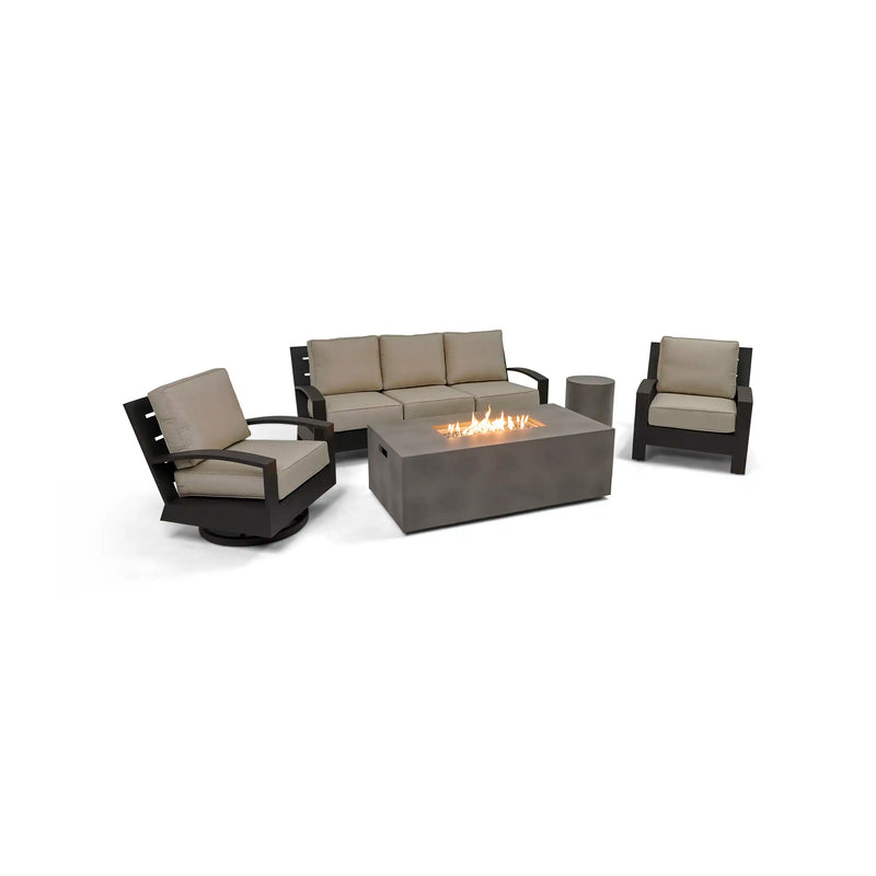 Prescott 5 Piece Sofa Firepit/Chat Group - The Great Escape