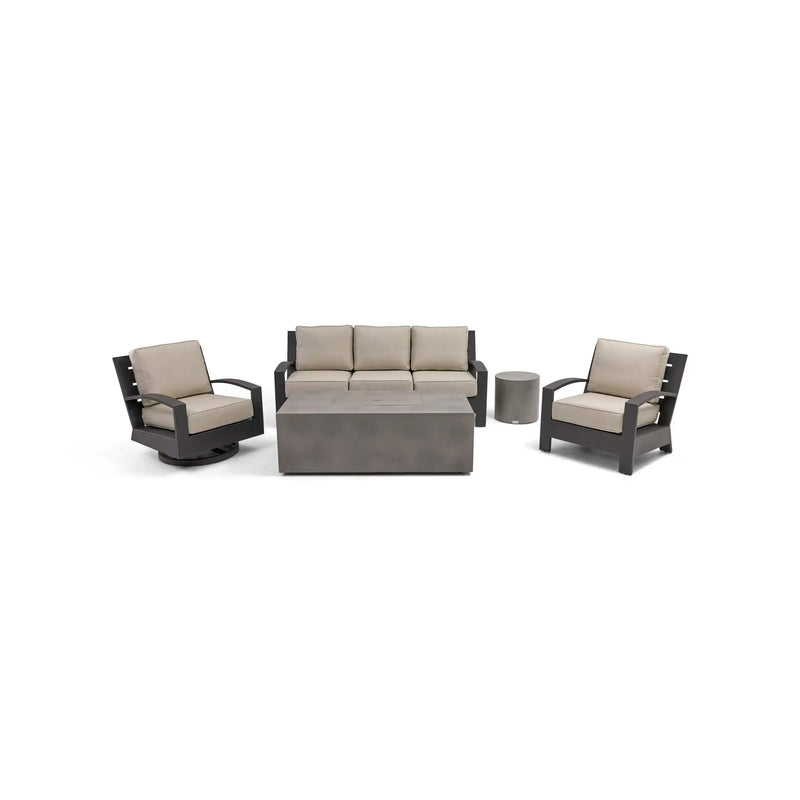 Prescott 5 Piece Sofa Firepit/Chat Group - The Great Escape