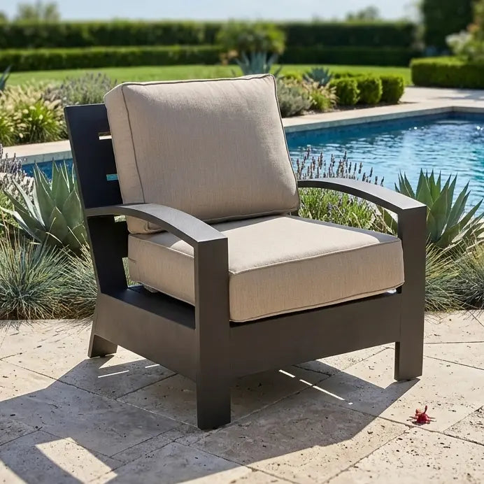 Prescott Cushioned Lounge Chair - The Great Escape