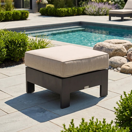 Prescott Deep Seat Cushioned Ottoman - The Great Escape