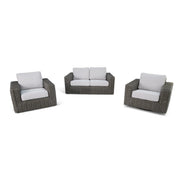 Soho XL 3 Piece Woven Loveseat Group - The Great Escape