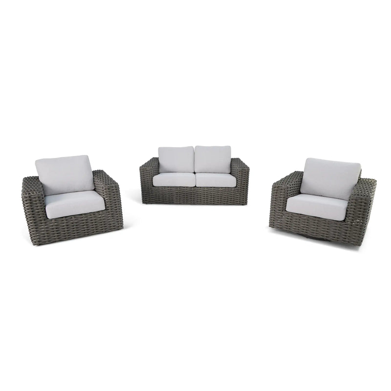 Soho XL 3 Piece Woven Loveseat Group - The Great Escape