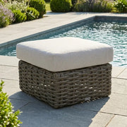 Soho XL Woven Cushioned Ottoman - The Great Escape