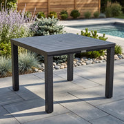 42 Inch Square Slat Dining Table - The Great Escape