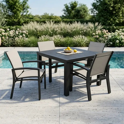 Prescott 5 Piece Black Dining Group - The Great Escape