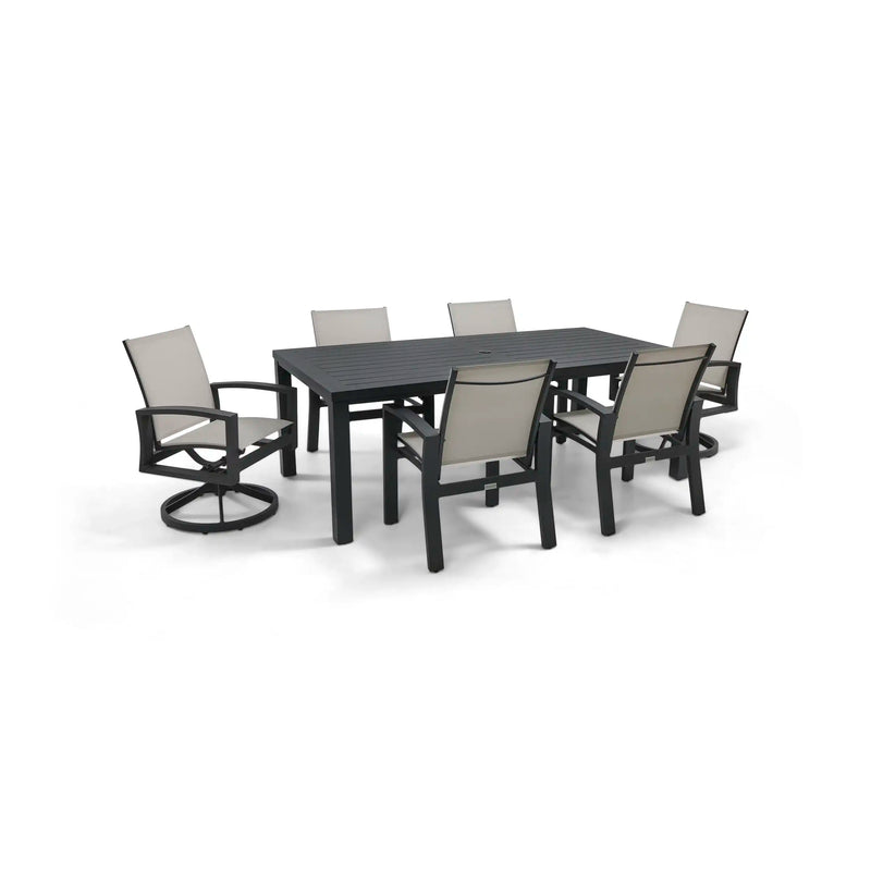 Prescott 7 Piece Black Dining Group - The Great Escape