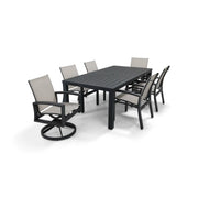 Prescott 7 Piece Black Dining Group - The Great Escape