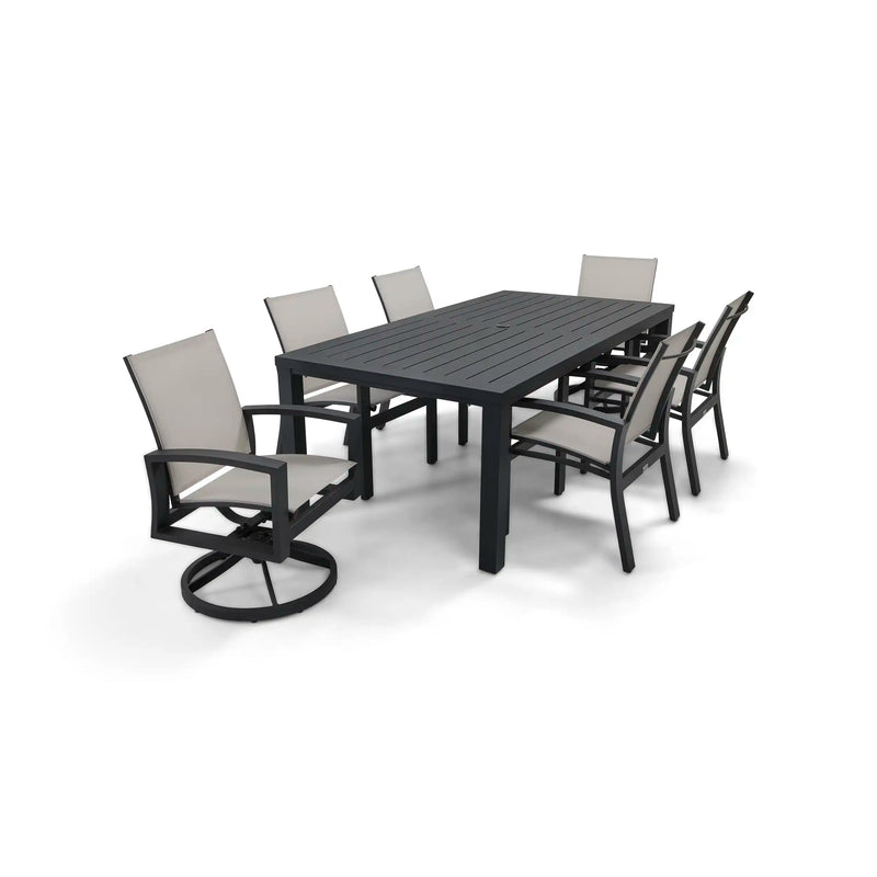Prescott 7 Piece Black Dining Group - The Great Escape
