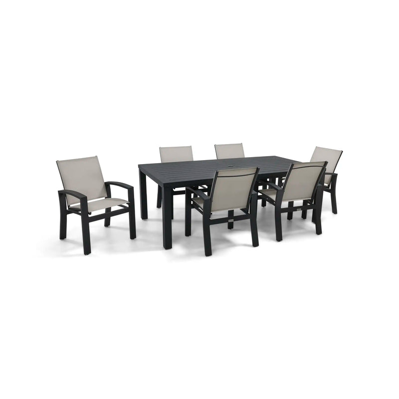 Prescott 7 Piece Black Dining Group - The Great Escape