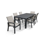 Prescott 7 Piece Black Dining Group - The Great Escape